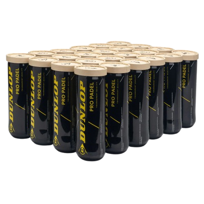 Buy Dunlop PB Pro Padel Balls – Case of 24 for Clubs & Tournaments