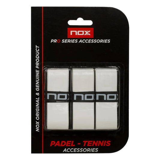 Nox Pro Overgrips white for padel players